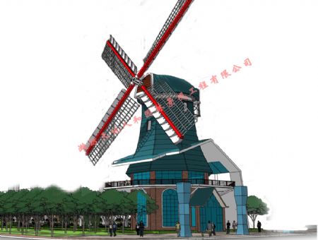 点击查看详细信息<br>标题：古典荷兰风车-001 阅读次数：1486